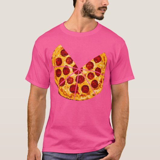 Matching Pizza Shirt vader van twee en zoon Matchi (Voorkant)
