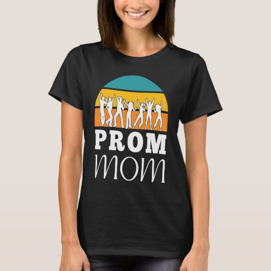 Matching Prom Moms School Dance Chaperone and Prom T-shirt (Voorkant)