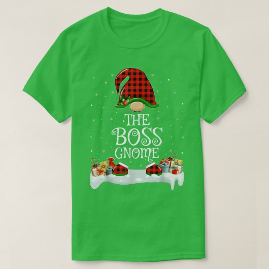 Matching Red Buffalo zette de bommenkoepel Christm T-shirt (Design voorkant)