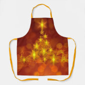 Matching Set Gold Stars kerstboom Schort (Voorkant)