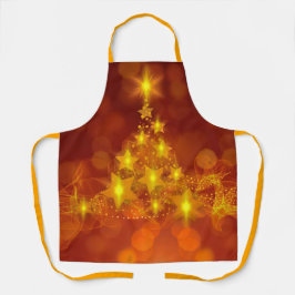 Matching Set Gold Stars kerstboom Schort