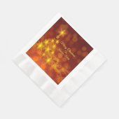 Matching Set Gold Stars Name Kerstlunch Servet (Hoek)