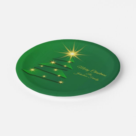 Matching Set Green Tree 20xx Change Name 7" Papieren Bordje (Gekanteld)