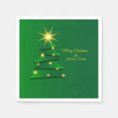 Matching Set Green Tree Change Name Cocktail Servet (Voorkant)