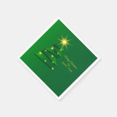 Matching Set Green Tree Change Name Cocktail Servet (Hoek)