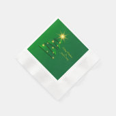 Matching Set Green Tree Change Name Cocktail Servet (Hoek)