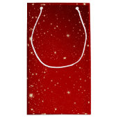 Matching Set Kerstred Gold Tree Stars Naam Klein Cadeauzakje (Achterkant)