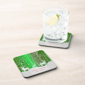 Matching Set White Reindeer Bewerken Naam hard + k Bier Onderzetter (Rechterzijde)