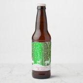 Matching Set White Reindeer geeft naam groen uit Bier Etiket (Voorkant)