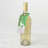 Matching Set White Reindeer geeft naam groen uit Flessenhanger (Schuin)