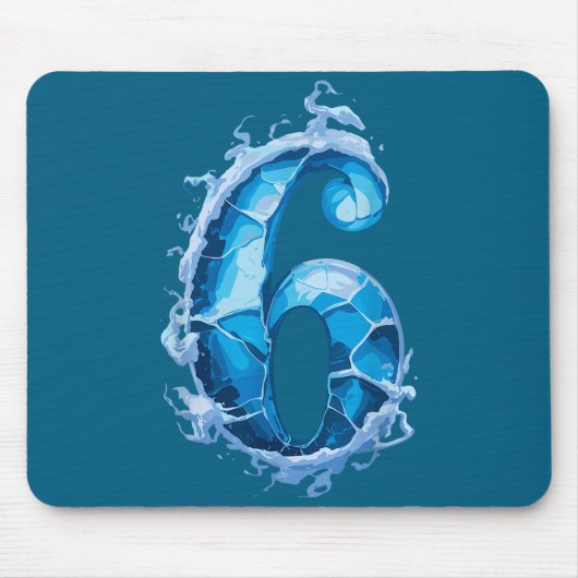 Matching Six Seven Flaming Ice Funny Meme 67 Coupl Muismat (Voorkant)