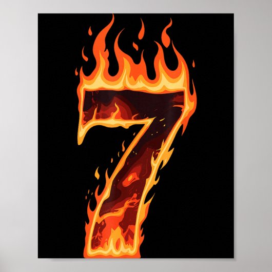 Matching Six Seven Flaming Ice Funny Meme 67 Coupl Poster (Voorkant)