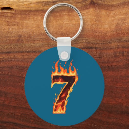 Matching Six Seven Flaming Ice Funny Meme 67 Coupl Sleutelhanger (Voorkant)