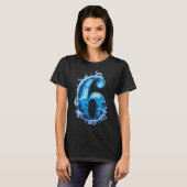 Matching Six Seven Flaming Ice Funny Meme 67 Coupl T-shirt (Voorkant volledig)