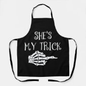 Matching stellen Halloween in Outfit Zes en Hers Schort (Voorkant)