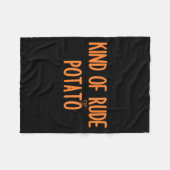 Matching Sweet Tato And Kind Of Rude Tato For Coup Fleece Deken (Voorkant (Horizontaal))