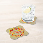 Matching Thanksgiving Autumn Leaf Tones Kartonnen Onderzetters (Insitu)