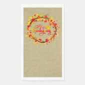 Matching Thanksgiving Autumn Leaf Tones Servet (Voorkant)