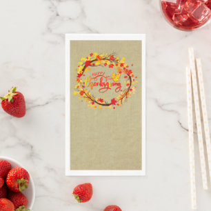 Matching Thanksgiving Autumn Leaf Tones Servet