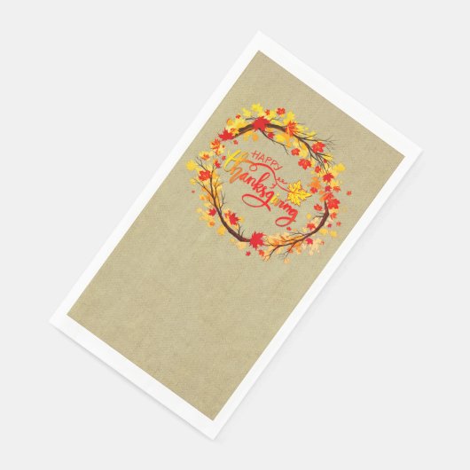 Matching Thanksgiving Autumn Leaf Tones Servet (Hoek)