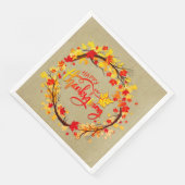 Matching Thanksgiving Autumn Leaf Tones Servet (Hoek)
