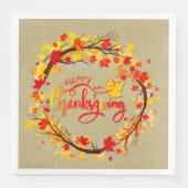 Matching Thanksgiving Autumn Leaf Tones Servet (Voorkant)