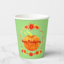 Matching Thanksgiving Pumpkin on Green