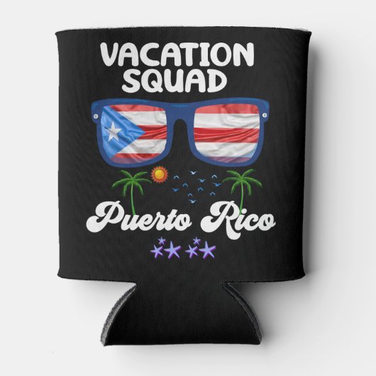 Matching van vakantieteams voor Puerto Rico Blikjeskoeler (Voorkant)