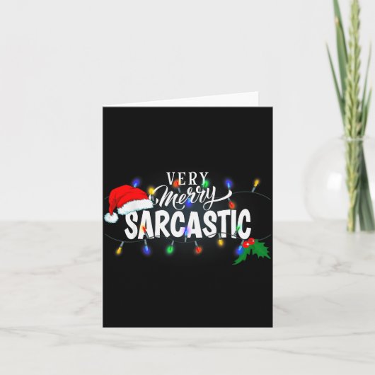 Matching Very Merry Sarcastic Christmas  Kaart (Voorkant)