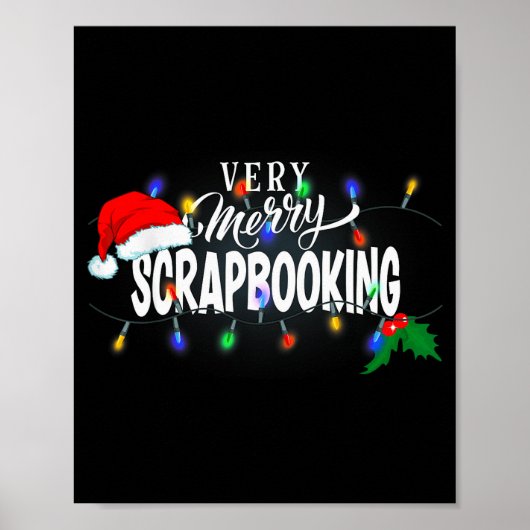 Matching Very Merry Scrapbooking Christmas Poster (Voorkant)