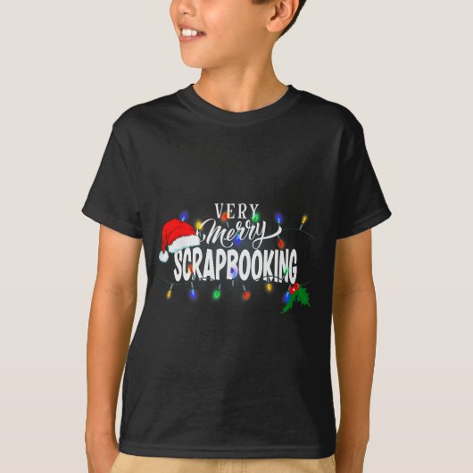 Matching Very Merry Scrapbooking Christmas  T-shirt (Voorkant)