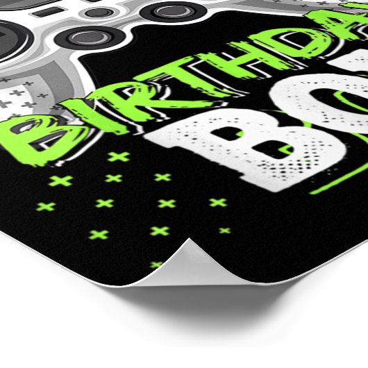 Matching Video Game Birthday Brother Of The Birthd Poster (Hoek)