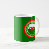 Matching Welsh Dragon St David's Day bewerken Koffiemok (Voorkant rechts)