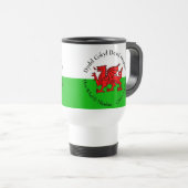 Matching Welsh Dragon St David's Day Reisbeker (Voorkant rechts)