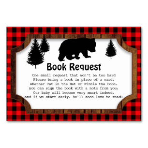 Matching Woodsy Beer Book Request Insert Card Kaart