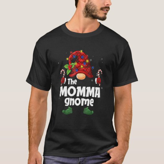 Matchingfamilie De Momma Gnome kerstgroep T-shirt (Voorkant)