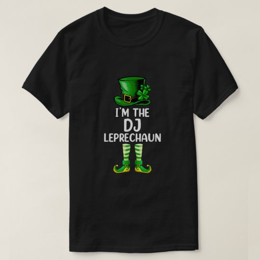Matchingfamilie is de dj leprechaun St Patricks D T-shirt (Design voorkant)