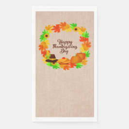 Matchingset Thanksgiving met Pet papier Servet