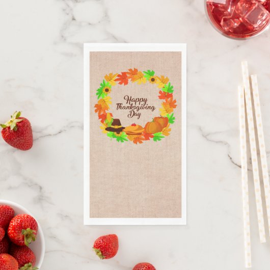 Matchingset Thanksgiving met Pet papier Servet (Insitu)