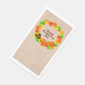 Matchingset Thanksgiving met Pet papier Servet (Hoek)