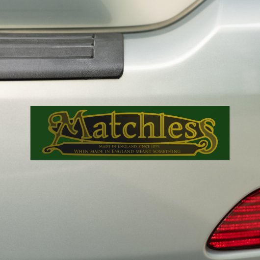MATCHLOZE,  MOTORCYCLUS EMBLEM. BUMPERSTICKER (Op auto)