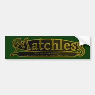 MATCHLOZE, MOTORCYCLUS EMBLEM. BUMPERSTICKER