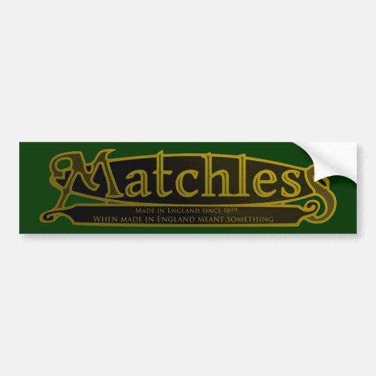 MATCHLOZE,  MOTORCYCLUS EMBLEM. BUMPERSTICKER (Voorkant)