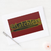 MATCHLOZE,  MOTORCYCLUS EMBLEM. RECHTHOEKIGE STICKER (Envelop)