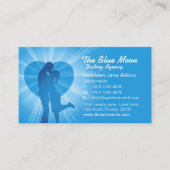 Matchmaker datingbureau blauw visitekaartje (Voorkant)