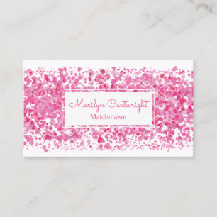 Matchmaker Pink Speckle Visitekaartje