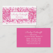 Matchmaker Pink Speckle Visitekaartje (Voorkant / Achterkant)