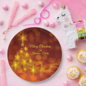 Matchset Gold Stars Tree Change Name 9" Papieren Bordje (Feest)