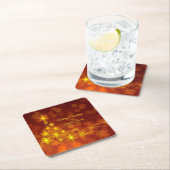 Matchset Gold Stars Tree Naam wijzigen Kartonnen Onderzetters (Insitu)