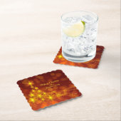 Matchset Gold Stars Tree Naam wijzigen Kartonnen Onderzetters (Insitu)